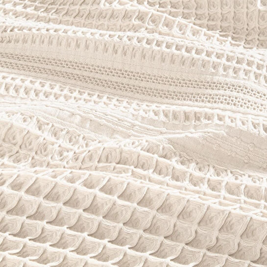 Penelope %100 Pamuk Dokuma Yatak Örtüsü 240x250 Cm Beyaz - Belinda Serisi