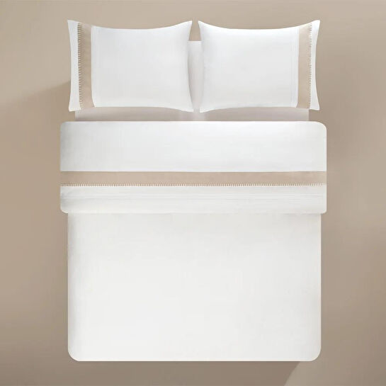 Penelope %100 Pamuk Saten Kumaş Nevresim Seti 260x240 Cm - Carla Serisi