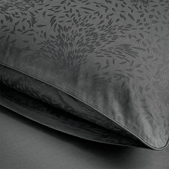Penelope %100 Pamuk Saten Nevresim Seti 200x220 Cm Antrasit - Plume Serisi