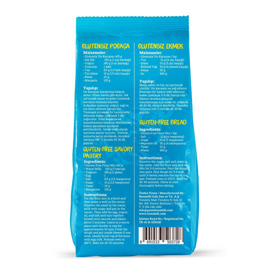Bonatelli Glutensiz Un Karışımı 1 Kg