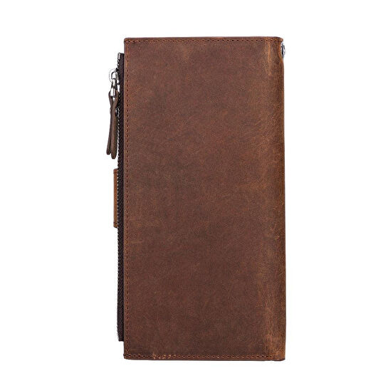 Bloominbag Lozan Strap Saddle Brown Gerçek Deri Çapraz Askılı Cüzdan Çanta