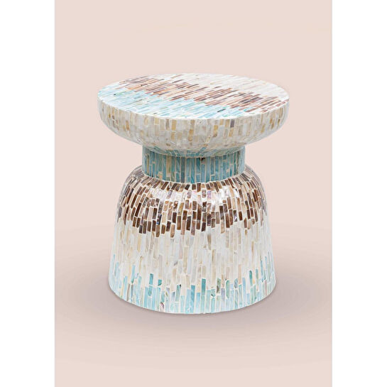 The Mia Sedef Tabure Yan Sehpa 38x40 Cm Tlc0103