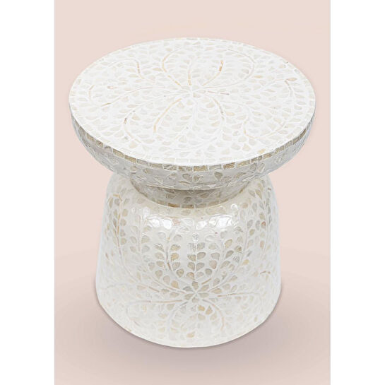 The Mia Sedef Tabure Yan Sehpa 38x40 Cm Tlc0102