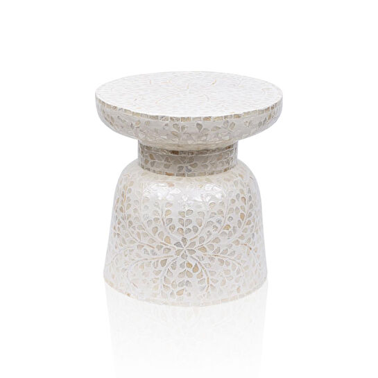 The Mia Sedef Tabure Yan Sehpa 38x40 Cm Tlc0102