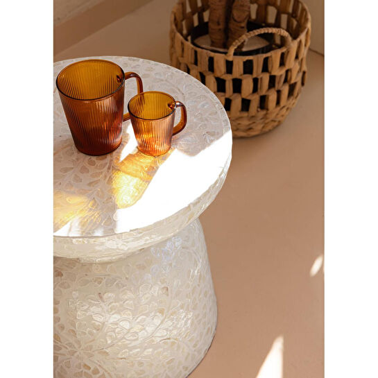 The Mia Sedef Tabure Yan Sehpa 38x40 Cm Tlc0102