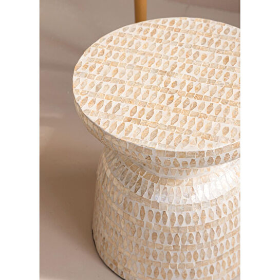 The Mia Sedef Tabure Yan Sehpa 38x40 Cm Tlc0101