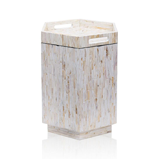 The Mia Sedef Tabure Yan Sehpa 38x33x47 Cm Tlc0131