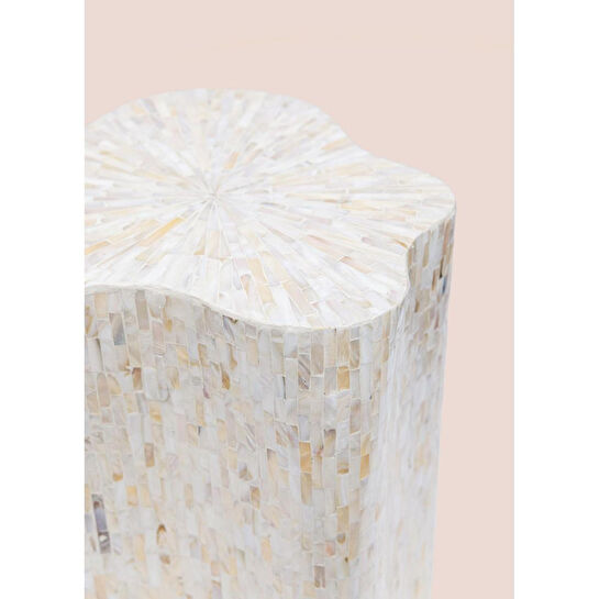 The Mia Sedef Tabure Yan Sehpa 35x35x50 Cm Tlc0128