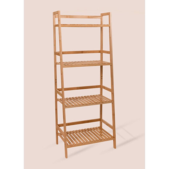 The Mia Bambu 4 Katlı Düzenleyici Dolap Raf 120x49x32 Cm
