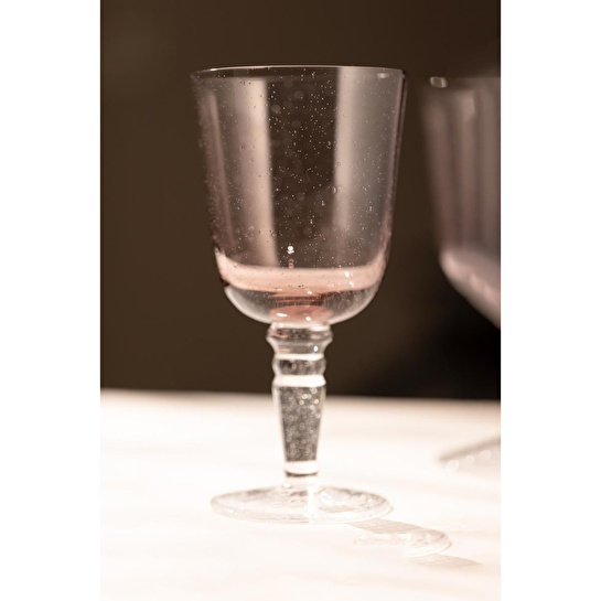 Rakle Rita El Yapımı Kendinden Renkli 2'li Kadeh Seti Mor 330 Cc