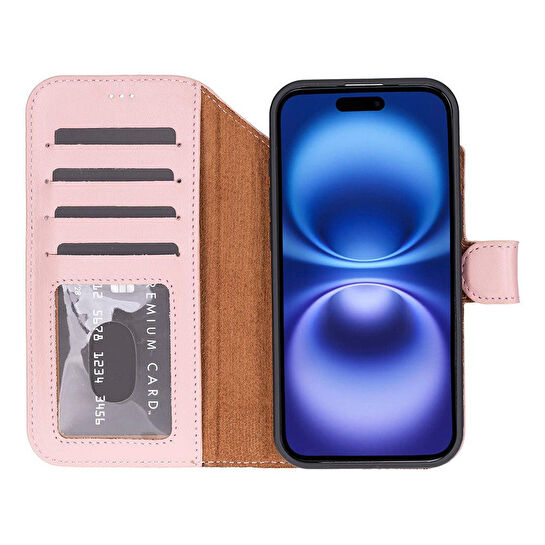 Bloominbag Bloomcase Magic Wallet Blush Hakiki Deri Iphone 17 Air(6.5