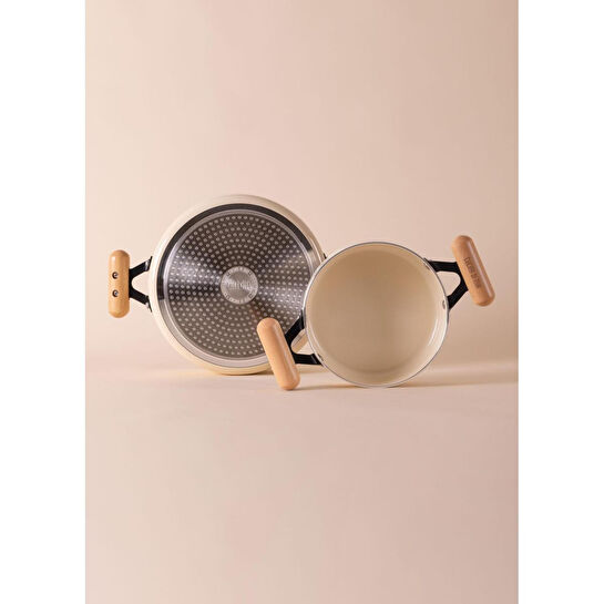 The Mia Cucina Di Mia İndüksiyon Tabanlı Seramik Tencere Seti 4 Parça