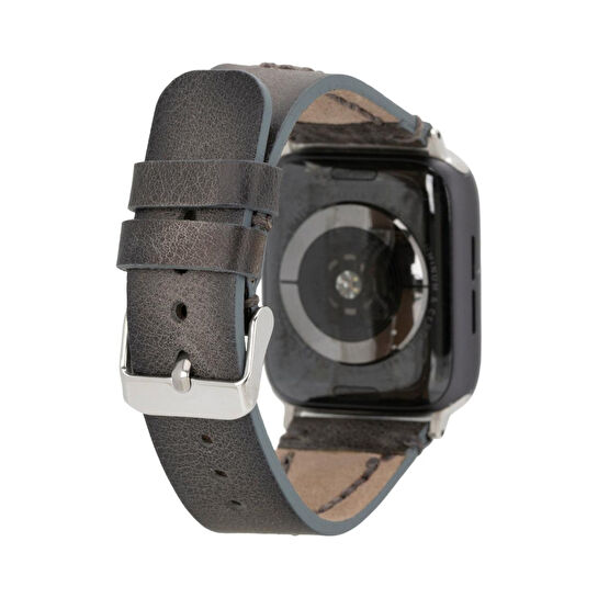 Bloominbag Bloomstrap Avilla Sandy Gray Hakiki Deri Apple Watch Kayışı-44/45/46/49mm