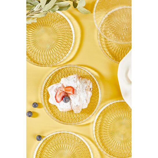 Lora Bianca Zelazo 16 Cm Pasta Tabağı Seti - 6 Parça Beyaz