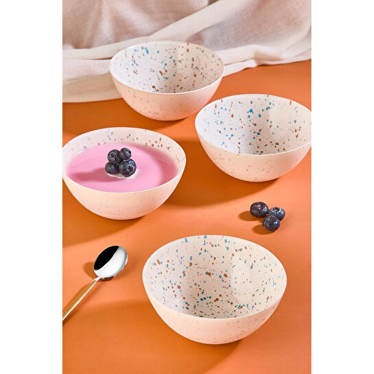 Lora Bianca Punti 6 Parça Salata/çorba/çerez Cam Kase Seti