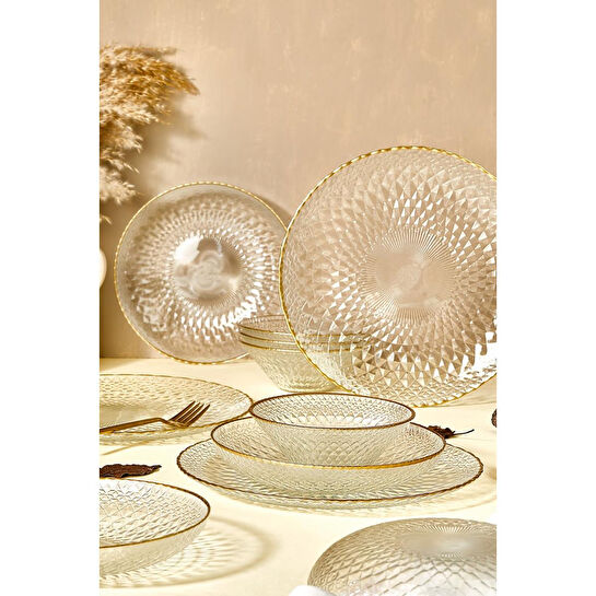 Lora Bianca Fugi 18 Parça Yemek Takımı - 6 Kişilik