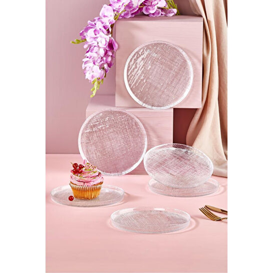 Lora Bianca Felix 16 Cm Pasta Tabağı Seti - 6 Parça Beyaz