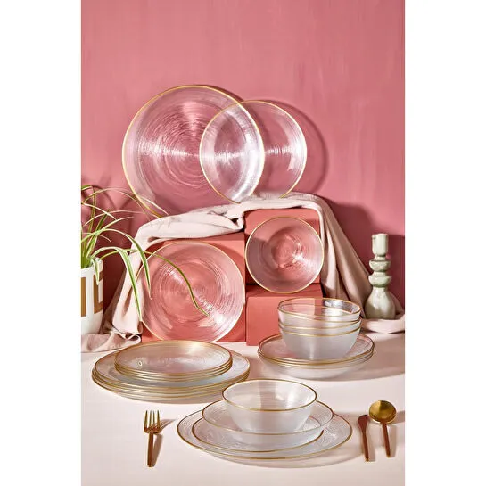 Lora Bianca Ares 24 Parça Yemek Takımı - 6 Kişilik