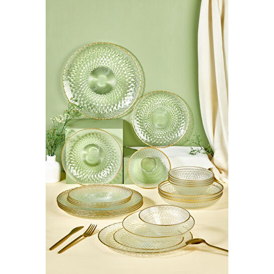 Lora Bianca Fugi 24 Parça Yemek Takımı - 6 Kişilik