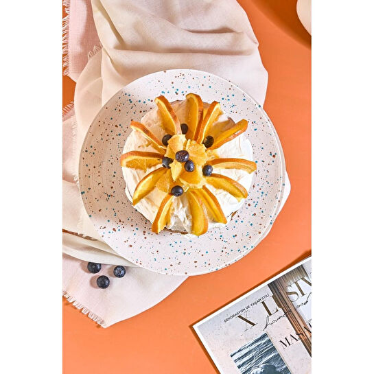 Lora Bianca Punti Ayaklı Pasta/kek/tatlı Sunum Standı 28 Cm Beyaz