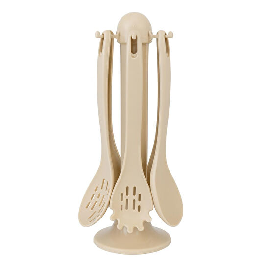 Vienev Plastik Standlı Soğuk Servis Seti Bej | Mutfak Gereçleri Seti