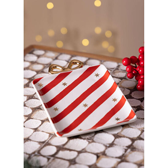 The Mia Yılbaşı Servis Tabağı 17x14 Cm