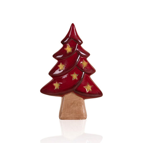 The Mia Dekoratif Led Işıklı Yılbaşı Ağacı 13x6x20 Cm