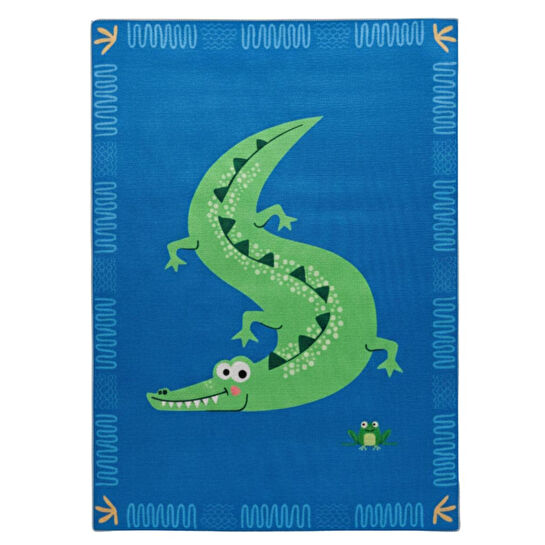 Itsy Bitsy Kids Croc-a-dream Çok Renkli Yıkanabilir Çocuk Halısı 120x160cm