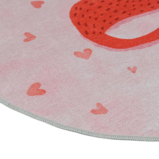 Itsy Bitsy Kids Prenses Kedi Desenli Makinede Yıkanabilir Pamuklu Çocuk Halısı - Kitty of Queen Serisi