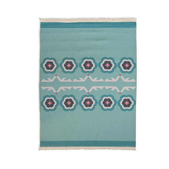 Itsy Bitsy Kids Sukha Mint Yeşili Yıkanabilir Çocuk Halısı 120x160cm