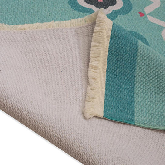 Itsy Bitsy Kids Sukha Mint Yeşili Yıkanabilir Çocuk Halısı 120x160cm