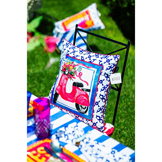 Maxxdeco 43x43 Cm Biyeli Kırlent Kılıfı