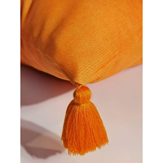 Maxxdeco 43x43 Cm Püsküllü Kırlent Kılıfı