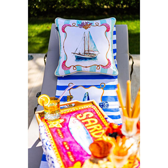 Maxxdeco 43x43 Cm Halat Biyeli Kırlent Kılıfı