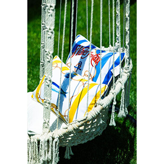 Maxxdeco 43x43 Cm Halat Biyeli Kırlent Kılıfı