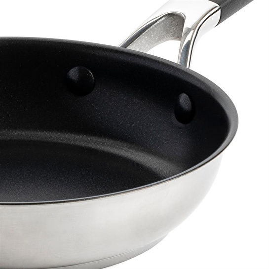 Kitchenaid Paslanmaz Çelik Kızartma Tavası Seti, Seramik Kaplama 20 Cm + 24 Cm + 28 Cm