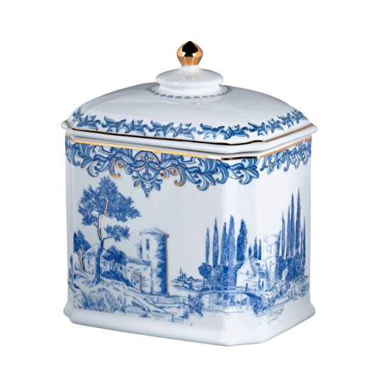 Lucky Art Florance Bone Köşeli Kavanoz 19cm