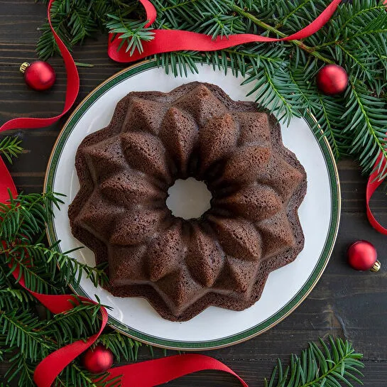 Nordicware Vintage Yıldız Bundt Kek Kalıbı Gümüş