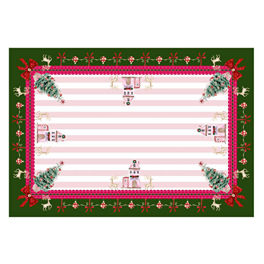 Maxxdeco 140x200 Cm Masa Örtüsü-pink- 12577