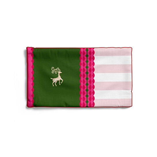 Maxxdeco 30x50 Cm Biyeli Kırlent Kılıfı-pink 12584