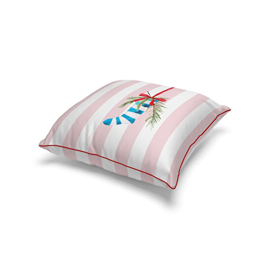 Maxxdeco 43x43 Cm Biyeli Kırlent Kılıfı-pink 12583