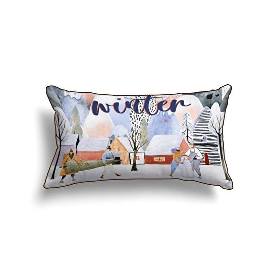 Maxxdeco 30x50 Cm Biyeli Kırlent Kılıfı- 12006