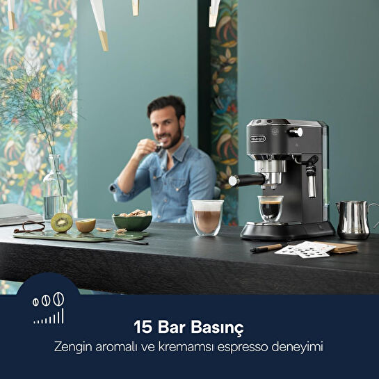 Delonghi Dedica Manuel Espresso Makinesi Ec 685.bk