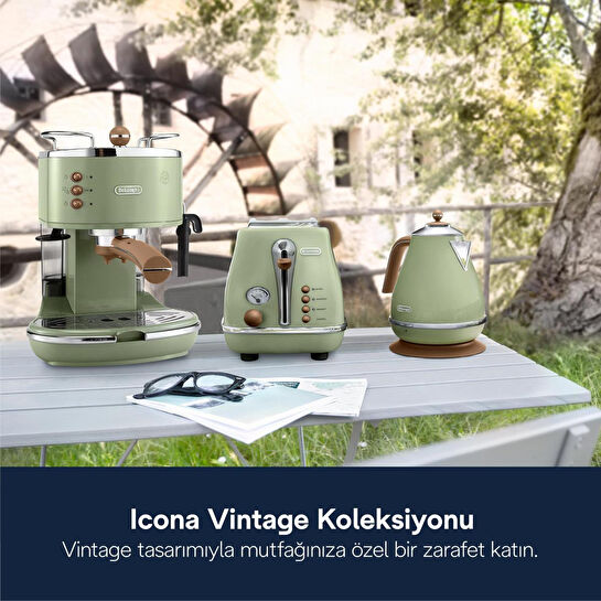 Delonghi Icona Vintage İki Dilim Ekmek Kızartma Makinesi Ctov 2103.gr