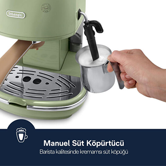 Delonghi Icona Vintage Manuel Barista Tipi Espresso Makinesi Ecov 311.gr