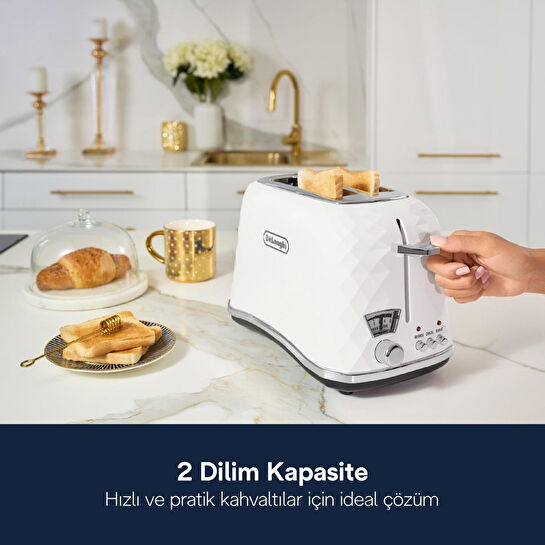 Delonghi Brillante İki Dilim Ekmek Kızartma Makinesi Ctj 2103.w