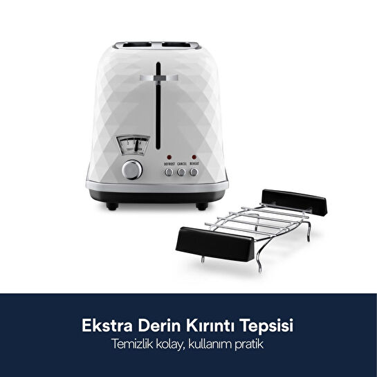 Delonghi Brillante İki Dilim Ekmek Kızartma Makinesi Ctj 2103.w