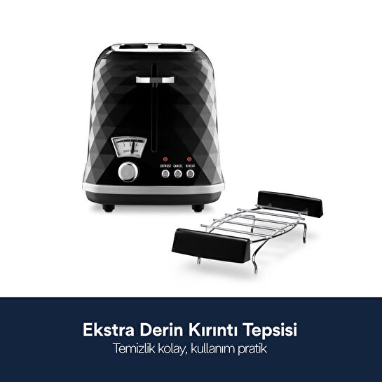 Delonghi Brillante İki Dilim Ekmek Kızartma Makinesi Ctj 2103.bk