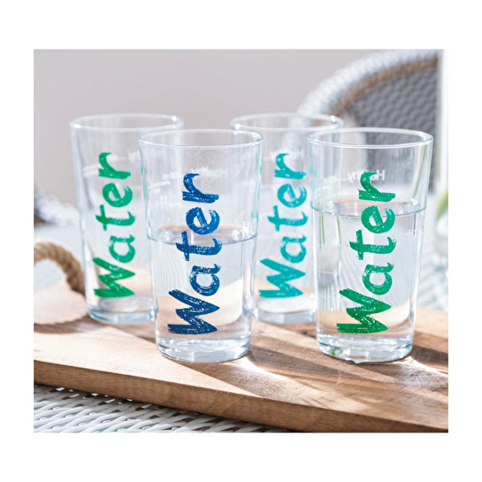 Mudo Home Water Bardak 570 Ml 2'li̇ Set -mavi̇&turkuaz