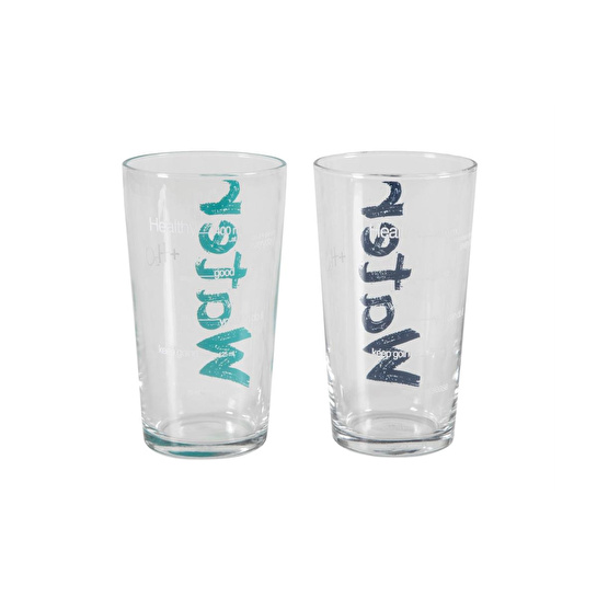 Mudo Home Water Bardak 570 Ml 2'li̇ Set -mavi̇&turkuaz